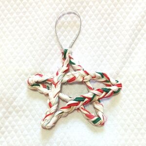 Hand Crafted Star Christmas Tree Ornament handmade gift for the holidays